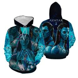 Avatar Water Art Hoodie 3D, Avatar Pandora Hoodie 3D, Jake Sully Neytiri Hoodie 3d