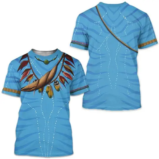 Avatar Zoe Saldana as Neytiri Costume 3D T-Shirt Meaningful Gift For Family Gift For Boyfriend Valentine Gift