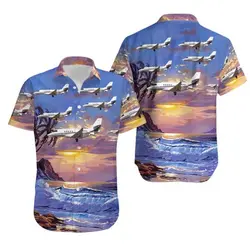 Aviation Cessna Citation Latitude Beautiful Sunset Hawaiian Shirt Gift For Your Girlfriend Boyfriend Gift For Love Gift For Friend Best Valentine Present Holiday Gift