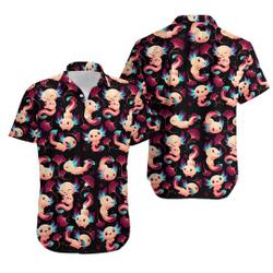 Axolotl Hawaiian Shirt Gift For Your Girlfriend Boyfriend Gift For Love Gift For Friend Best Valentine Present Holiday Gift