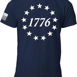 1776 American Flag Betsy Ross 13 Stars Patriotic T-Shirt Meaningful Gift For Family Gift For Boyfriend Valentine Gift