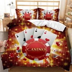 Casino Playing CardsBedding Set Gift For Your Girlfriend Boyfriend Gift For Love Gift For Friend Best Valentine Present Holiday Gift