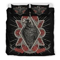 New! Goth Occult Crow Eye Part Bedding Set Gift For Your Girlfriend Boyfriend Gift For Love Gift For Friend Best Valentine Present Holiday Gift