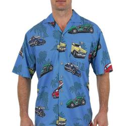 Blue Classic Cars Button Down Hawaiian Shirt Gift For Your Girlfriend Boyfriend Gift For Love Gift For Friend Best Valentine Present Holiday Gift