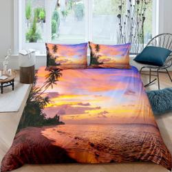 Sunset colors coastal grandma duvet cover nautical Bedding Set Gift For Your Girlfriend Boyfriend Gift For Love Gift For Friend Best Valentine Present Holiday Gift