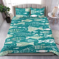 Fishing Fishes Fisherman Bedding Set Gift For Your Girlfriend Boyfriend Gift For Love Gift For Friend Best Valentine Present Holiday Gift