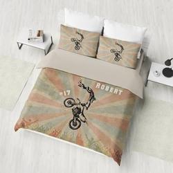 Motocross Bedding Set, Dirt Bike Bedding Set Gift For Your Girlfriend Boyfriend Gift For Love Gift For Friend Best Valentine Present Holiday Gift