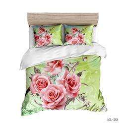 3D Bedding Duvet Cover Set Bright Pink RoseGift For Your Girlfriend Boyfriend Gift For Love Gift For Friend Best Valentine Present Holiday Gift