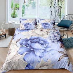 Peony biophilic Bedding Set Gift For Your Girlfriend Boyfriend Gift For Love Gift For Friend Best Valentine Present Holiday Gift