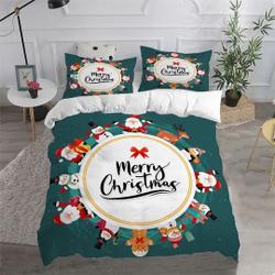 Merry Christmas green Bedding SetsGift For Your Girlfriend Boyfriend Gift For Love Gift For Friend Best Valentine Present Holiday Gift