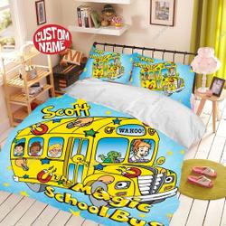 Magic School Bus Bedding Set Gift For Your Girlfriend Boyfriend Gift For Love Gift For Friend Best Valentine Present Holiday Gift
