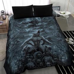 Skull Skeleton Werewolf Demon Pack Bedding Set Gift For Your Girlfriend Boyfriend Gift For Love Gift For Friend Best Valentine Present Holiday Gift