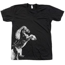 Horse T shirt Men Unisex Hand Screen Print Crew Neck Available: S,M,L, Xl,Xxl 26 Color Option Meaningful Gift For Family Gift For Boyfriend Valentine Gift