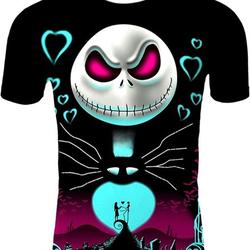 WCZARE  Christmas Halloween Jack 3D Printed T-Shirt Meaningful Gift For Family Gift For Boyfriend Valentine Gift