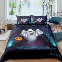 Ghost and pumpkin halloween bedding, Halloween Bedding Set Gift For Your Girlfriend Boyfriend Gift For Love Gift For Friend Best Valentine Present Holiday Gift