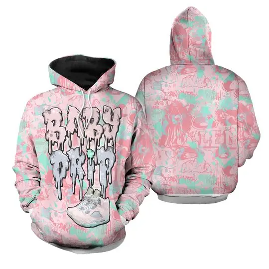 Baby Drippp Easter 5s Matching 3D Hoodie