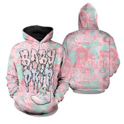 Baby Drippp Easter 5s Matching 3D Hoodie