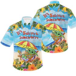 Baby Yoda Aloha Disney Summer Hawaiian Shirt Gift For Your Girlfriend Boyfriend Gift For Love Gift For Friend Best Valentine Present Holiday Gift