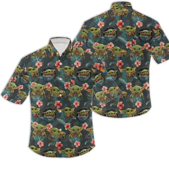 Baby yoda disney hawaiian shirt Gift For Your Girlfriend Boyfriend Gift For Love Gift For Friend Best Valentine Present Holiday Gift