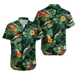 Baby Yoda Floral Hawaiian Shirt Gift For Your Girlfriend Boyfriend Gift For Love Gift For Friend Best Valentine Present Holiday Gift