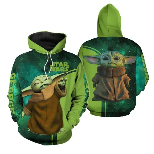 Baby Yoda Hoodie, Cute Baby Yoda Shirt, Personalized Baby Yoda Shirt