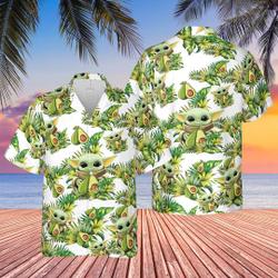 Baby Yoda Star War Hawaiian Shirt, Baby Yoda Floral Aloha Hawaiian Shirt Gift For Your Girlfriend Boyfriend Gift For Love Gift For Friend Best Valentine Present Holiday Gift