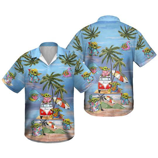 Baby Yoda Star Wars Hawaiian Shirts Gift For Your Girlfriend Boyfriend Gift For Love Gift For Friend Best Valentine Present Holiday Gift