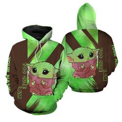 Baby Yoda Too Cute 3D Hoodie Meaningful Gift For Love Holiday Gift