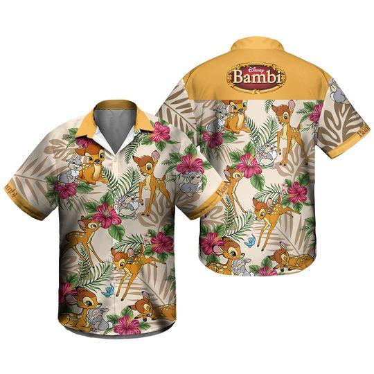 Bambi Hawaiian Shirt, disney hawaiian shirt Gift For Your Girlfriend Boyfriend Gift For Love Gift For Friend Best Valentine Present Holiday Gift