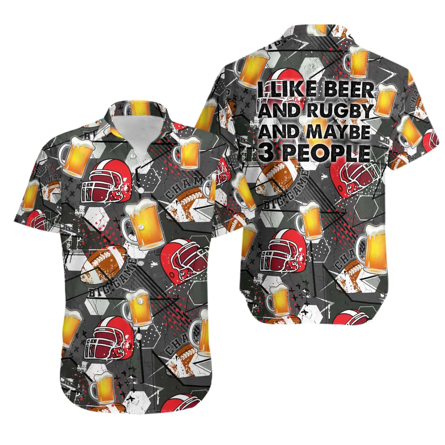 Football And Beer Hawaiian Shirt Gift For Your Girlfriend Boyfriend Gift For Love Gift For Friend Best Valentine Present Holiday Gift