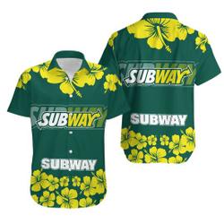 Subway Food Tropical Flower Aloha Hawaiian Shirts Gift For Your Girlfriend Boyfriend Gift For Love Gift For Friend Best Valentine Present Holiday Gift