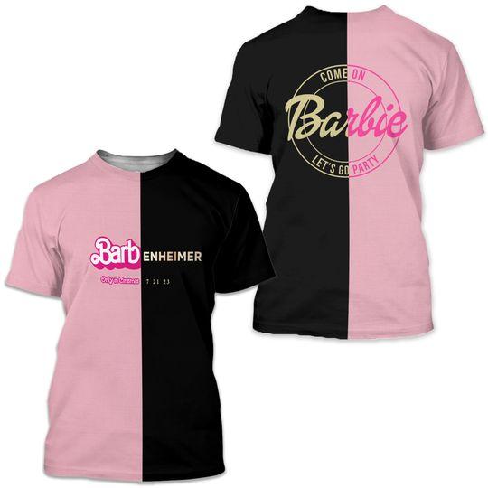 Barbenheimer Barbie Movie Oppenheimer Shirt, The Ultimate Double Feature Meaningful Gift For Family Gift For Boyfriend Valentine Gift
