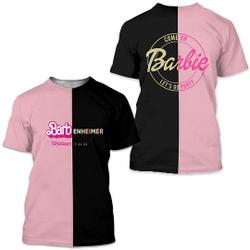 Barbenheimer Barbie Movie Oppenheimer Shirt, Barbie Movie 3D T-Shirt Meaningful Gift For Family Gift For Boyfriend Valentine Gift