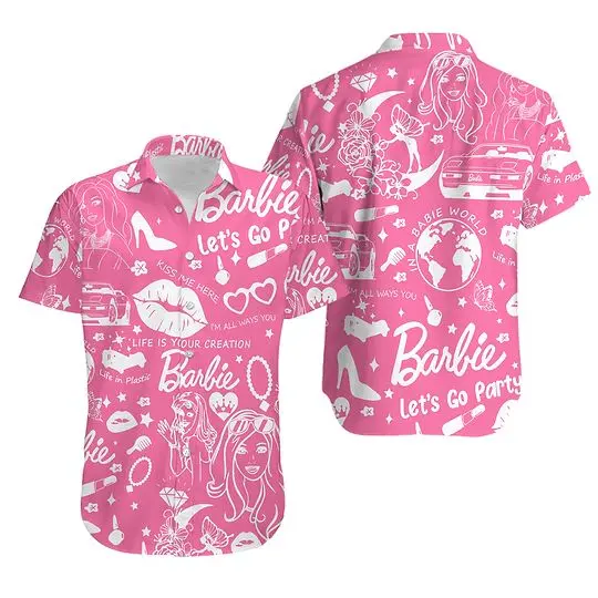 Barbie Hawaiian Shirt, Barbie Movie 2023 Shirt Gift For Your Girlfriend Boyfriend Gift For Love Gift For Friend Best Valentine Present Holiday Gift