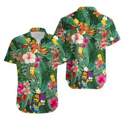 Bart Hawaiian Shirt, Summer Hawaiian Shirt, Gift For Your Girlfriend Boyfriend Gift For Love Gift For Friend Best Valentine Present Holiday Gift
