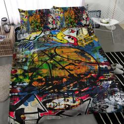 basketball graffiti bedding Set Gift For Your Girlfriend Boyfriend Gift For Love Gift For Friend Best Valentine Present Holiday Gift