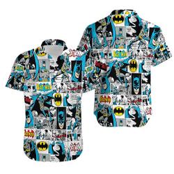 Batman DC Comic Pattern 3D All Over Print Hawaiian Shirt Gift For Your Girlfriend Boyfriend Gift For Love Gift For Friend Best Valentine Present Holiday Gift
