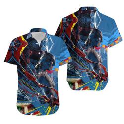 Batmann Supermaan Hawaiian Shirt Gift For Your Girlfriend Boyfriend Gift For Love Gift For Friend Best Valentine Present Holiday Gift