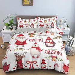 Santa Claus Bedding SetsGift For Your Girlfriend Boyfriend Gift For Love Gift For Friend Best Valentine Present Holiday Gift