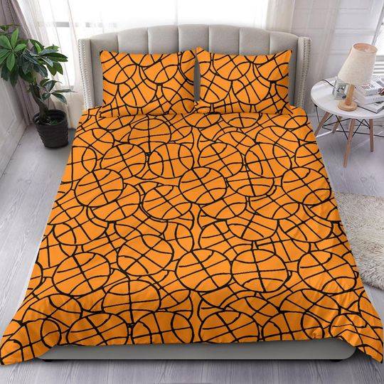 Basketball Duvet Cover, Bedroom Decor Bedding, Bedding Set Gift For Your Girlfriend Boyfriend Gift For Love Gift For Friend Best Valentine Present Holiday Gift