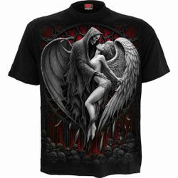 Spiral Direct FORBIDDEN T-Shirt/Biker/Goth/Skull/Horror/Angel/Reaper/Top/Tee Meaningful Gift For Family Gift For Boyfriend Valentine Gift