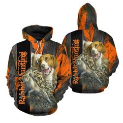 Beagle Hunting Rabbit 3D Hoodie