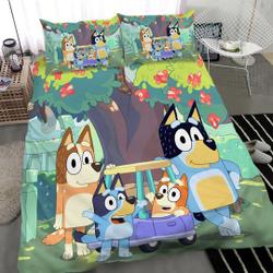 BlueyDad Bedding Set Gift For Your Girlfriend Boyfriend Gift For Love Gift For Friend Best Valentine Present Holiday Gift