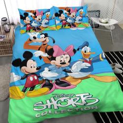 Disney Donald Duck Cotton Matting Bedding Set Gift For Your Girlfriend Boyfriend Gift For Love Gift For Friend Best Valentine Present Holiday Gift