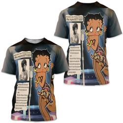 Betty Boop Esther Jones History African American Art Black History Month 3D T-Shirt Meaningful Gift For Family Gift For Boyfriend Valentine Gift
