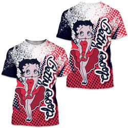 Betty Boop Shirt Jordan 11 Low Gym Red, Black White 3D Shirt Meaningful Gift For Family Gift For Boyfriend Valentine Gift