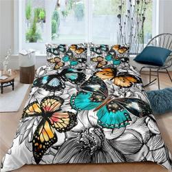 Butterfly  Bedding Set Gift For Your Girlfriend Boyfriend Gift For Love Gift For Friend Best Valentine Present Holiday Gift