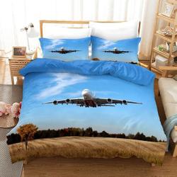3D Airplane  Bedding Set Gift For Your Girlfriend Boyfriend Gift For Love Gift For Friend Best Valentine Present Holiday Gift