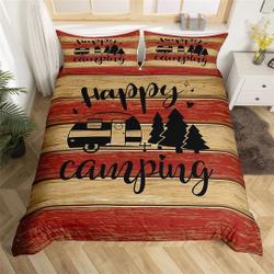Happy Camping Bedding SetsGift For Your Girlfriend Boyfriend Gift For Love Gift For Friend Best Valentine Present Holiday Gift