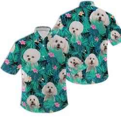Bichon Frise Hawaiian Shirts, Summer Shirts Gift For Your Girlfriend Boyfriend Gift For Love Gift For Friend Best Valentine Present Holiday Gift